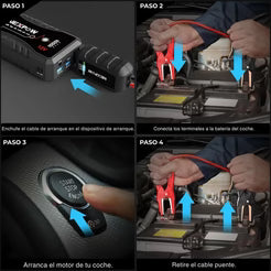 EnergyMax™ - Cargador de Bateria Para Carro / Moto + Manual de Mantenimiento de Baterías