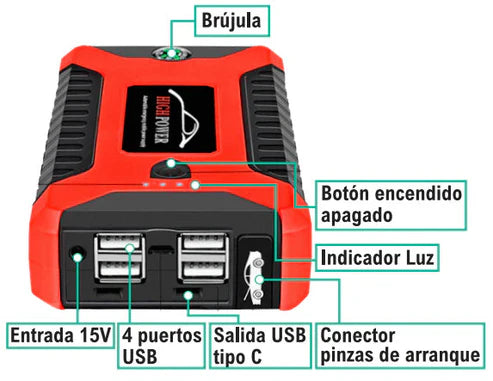 EnergyMax™ - Cargador de Bateria Para Carro / Moto + Manual de Mantenimiento de Baterías